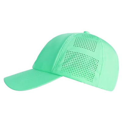 HH HOFNEN Women Quick Drying Baseball Cap Sun Hat Unstructured Golf Hat - color: #1 Mint