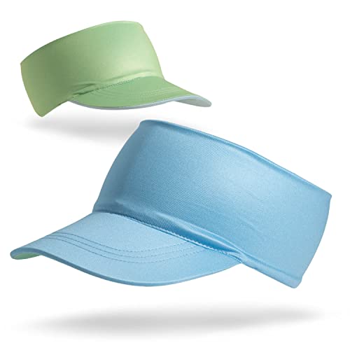 Gone For a Run Running Visor - Comfort Performance - One Size Fits Most - color: Carolina & Green
