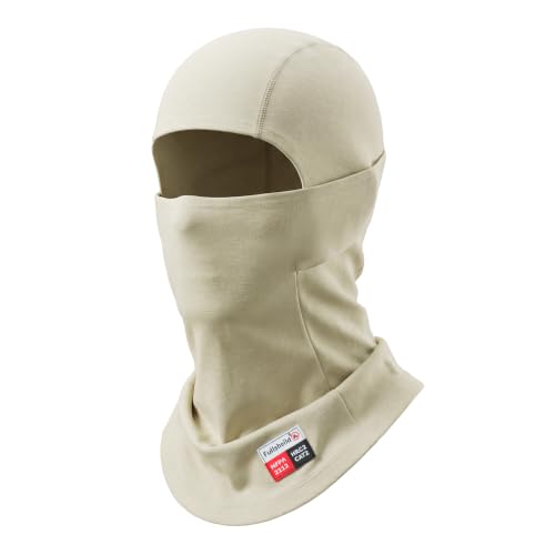 Fullsheild FR Balaclava CAT2 7oz Flame-Retardant Cotton Face Mask, NFPA2112 - color: Khaki