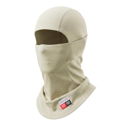 Fullsheild FR Balaclava CAT2 7oz Flame-Retardant Cotton Face Mask, NFPA2112 - color: Khaki