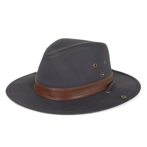 TOP-EX Aussie Safari Sun Hat for Men & Women, UPF 50+ Wide Brim, M-XXL Fit - color: Charcoal Gray, size: Large
