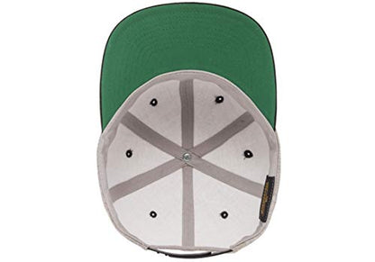 Flexfit Unisex Adult Yp Classics Premium Snapback Cap – 2-Tone - color: Heather/Black