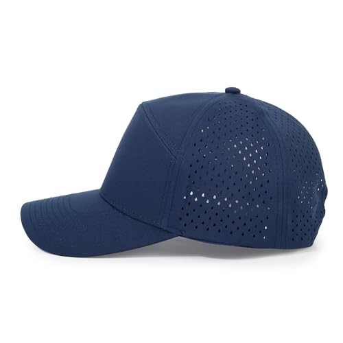 HH HOFNEN Quick Dry Baseball Cap Snapback Golf Trucker Hat for Man Women - color: 1-navy
