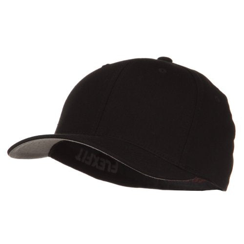 V-Flexible Cotton Twill Cap - color: Black, size: Large-X-Large