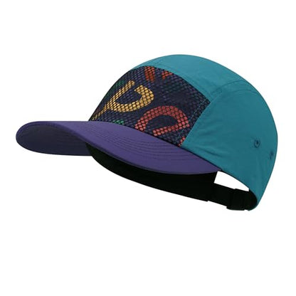 CLAPE Baseball Cap for Men, Water-Resistant Quick Dry 5 Panel Hat for Large Head - color: Bssc2513-aquablue