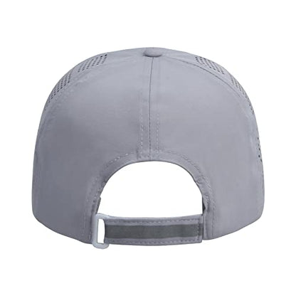 HH HOFNEN Women Quick Drying Baseball Cap Sun Hat Unstructured Golf Hat - color: #1 Light Gray