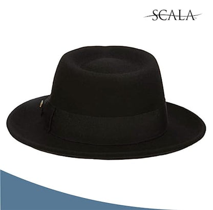 Scala Classico Men's Crushable Wool Felt Fedora - color: Olive, size: Large