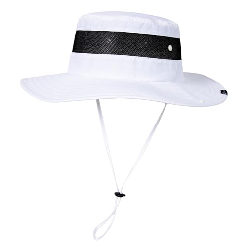 TOP-EX Oversized Waterproof Sun Hat for Big Heads with Wide Brim & Mesh - color: White-mesh, size: Large-X-Large