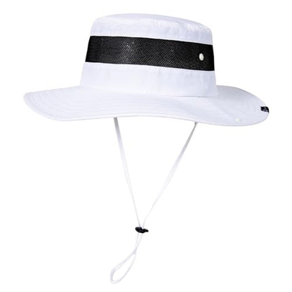 TOP-EX Oversized Waterproof Sun Hat for Big Heads with Wide Brim & Mesh - color: White-mesh, size: Large-X-Large