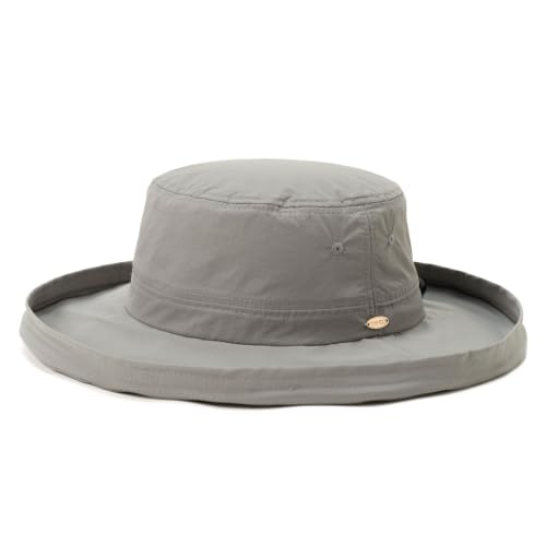 TOP-EX UVCoolix Women's UPF 50+ Wide Brim Cooling Sun Hat - color: Grey, size: X-Large