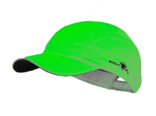 Unisex Adjustable Running/Cyclng/Active Performance Race Hat - color: Hi-vis Green