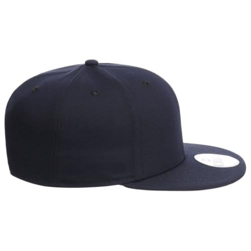 New Era Blank Custom 59FIFTY Fitted Flat Bill Cap - color: Navy, size: One Size
