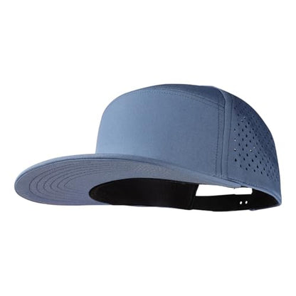 Mens Oversize XXL Flat Brim Baseball Cap - color: Blue