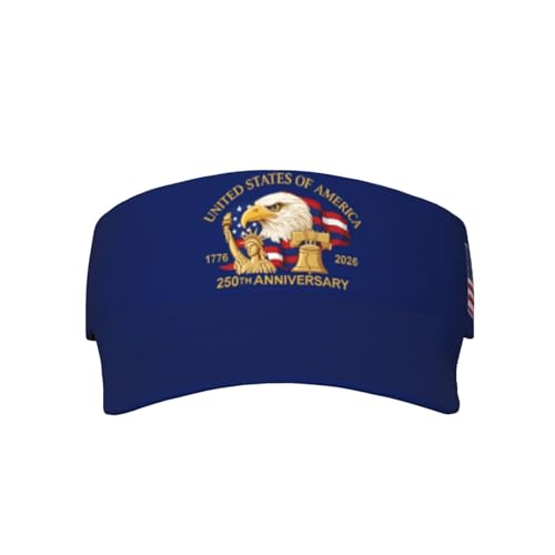 United States 250th Anniversary Hat America Patriotic Visor Caps for Women Men Adjustable Sun Hat - color: Usa 250th Anniversary 14