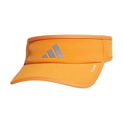 adidas Men's Superlite Visor - color: Pure Orange/Silver Metallic/White/3