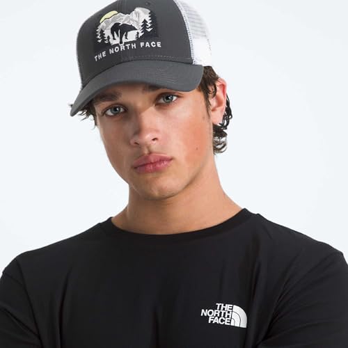 The North Face Embroidered Mudder Trucker - color: Tnf White/Asphalt Grey/Bear Graphic