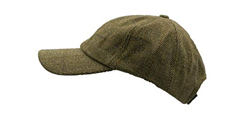 Walker and Hawkes Derby Tweed Shoulden Baseball Cap - color: Light Sage