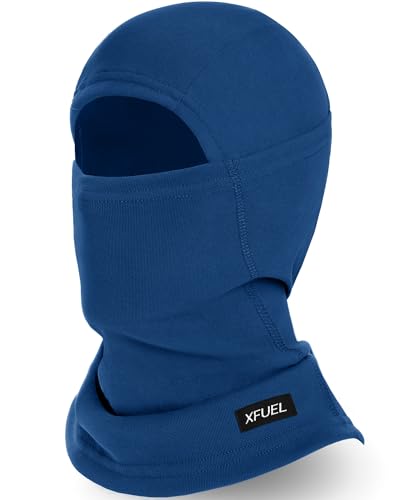 Ski Mask Balaclava for Men Women Windproof Thermal Winter Full Face Mask Cold Weather Skiing Snowboarding Neck Gaiter - color: Royal Blue