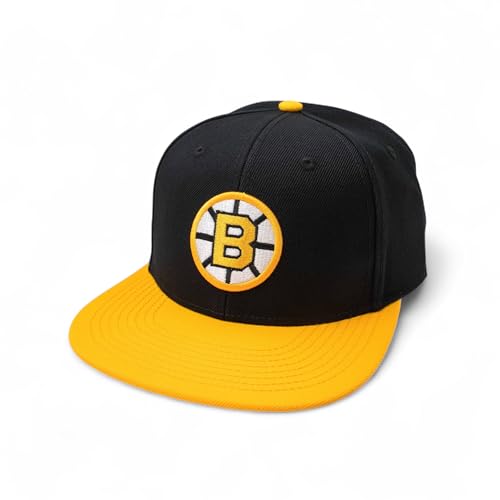 AMERICAN NEEDLE Officially Licensed NHL National Hockey League Archive 400 Adjustable Snapback Baseball Hat - color: Boston Bruins (Black/Gold)