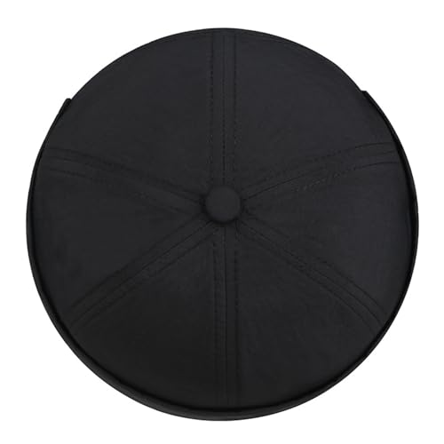 Quick Dry Brimless Hat for Men Women Ultra-Thin Breathable Rolled Cuff Docker Cap Harbour Beanie Hats Landlord Hat K338 - color: Black