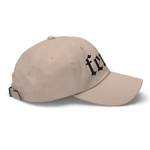 NX Feral Embroidered Curved Bill Cap Relaxed Fit Low Crown Adjustable Dad Hat - color: Stone