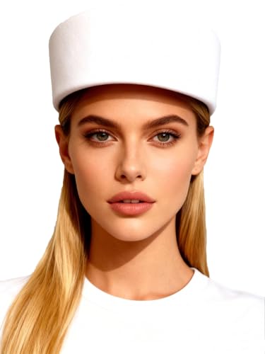 HIMESPORT S Wool Pillbox Hats for Women Ladies Elegant Wedding Formal Church Tea Party Cocktail Hat - color: White 1
