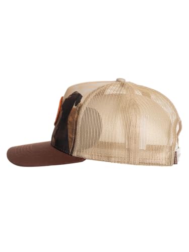 Calhoun Men’s Busch Light Adjustable Mesh Trucker Hat - color: Tan