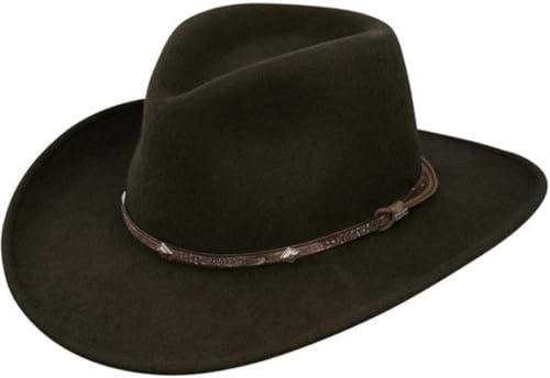 Stetson Men's Mountain Sky Crushable Wool Hat (Sage, X-Large)