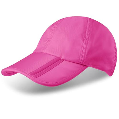 Sumolux Waterproof Baseball Cap Men Women Sun Hat Quick-Drying - color: Rose Red, size: One Size
