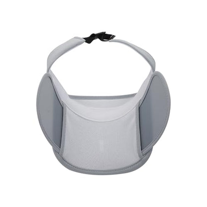Adjustable Summer Sun Visor Hat Retractable Brim Empty Top Golf Cap Adult Teens UV Protection Beach Tennis Sports Hat - color: Light Grey