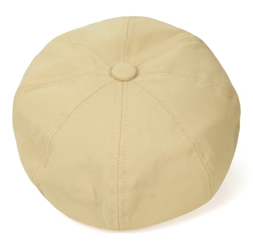 Beret Hat for Women Newsboy Hat Baker Boy Cap y2k Hat - color: Khaki