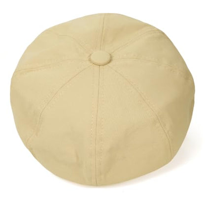 Beret Hat for Women Newsboy Hat Baker Boy Cap y2k Hat - color: Khaki