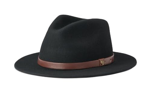 Brixton Messer Fedora - color: Black, size: X-Small