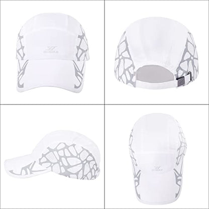 Running Hat Mesh Quick Dry Hat Baseball Cap for Women Men - color: Darkgrey+black+white