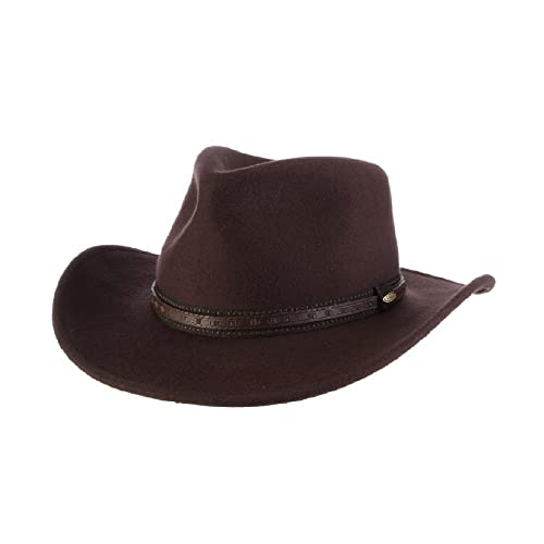 Scala Classico Men's Crushable Wool Felt Outback - size: Large