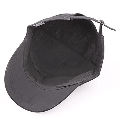 2 Pack Cadet Army Caps Flat Top Military Hats for Men Women - color: Gray