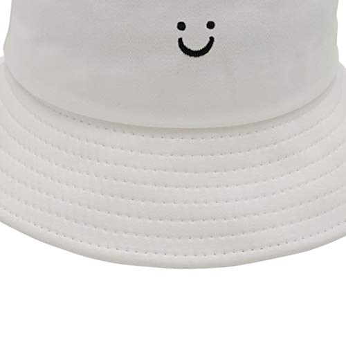 MaxNova Bucket Hats Summer Travel Beach Sun Hat Outdoor Cap Unisex 2pack - color: White/Navy