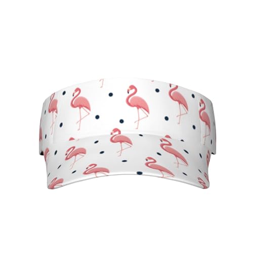 Sports Sun Visor Hats Adjustable Men Women Lightweight Packable Cooling Empty Top Visor Hat for Running, Tennis, Golf - color: Flamingo