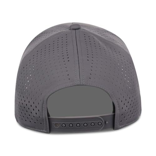 Lids Tee Box 5-Panel Performance Tech Adjustable Snapback Cap - color: Charcoal