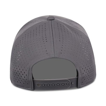 Lids Tee Box 5-Panel Performance Tech Adjustable Snapback Cap - color: Charcoal