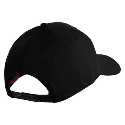 e4Hats.com 6 Panel Low Profile Structured Baseball Cap - color: Black