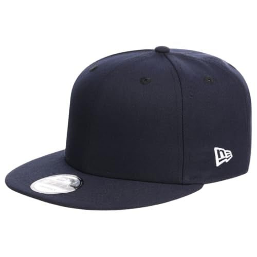 New Era Blank Custom 59FIFTY Fitted Flat Bill Cap - color: Navy, size: 6 7/8