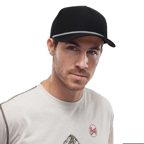 HH HOFNEN Quick Dry Baseball Cap Snapback Golf Trucker Hat for Men Women - color: #1 Black