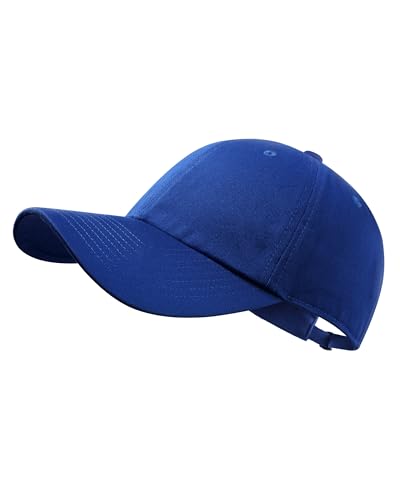 GADIEMKENSD Unstructured Baseball Cap Adjustable, Running Hat for Men Women, Cotton Dad Hat Plain for Outdoors Activities - color: Blue
