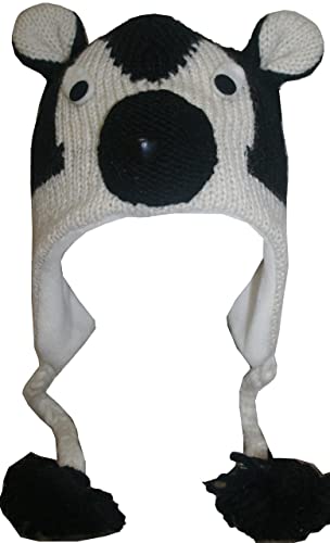 Agan Traders Animal Hat Cap Wool Fleece Lined Trapper Beanie Multi-Functional Set Girls Boys Adult - color: Siberian Husky
