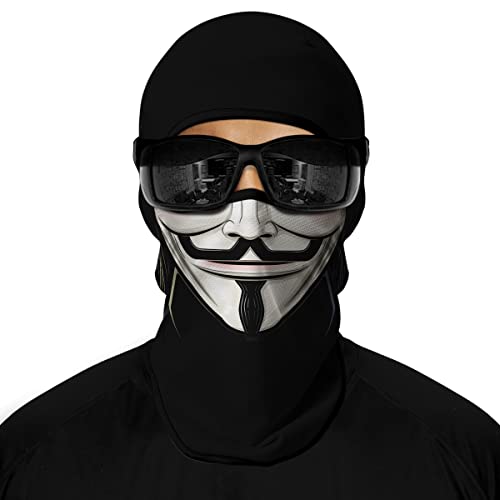 3D Balaclava Ski Mask Motorcycle Full Face Mask Outdoor Tactical Hood Headwear Mask Ghosts Skull Mask Men Women for Halloween - color: Mustache