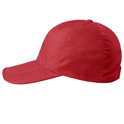 Sumolux Waterproof Baseball Cap Men Women Sun Hat Quick-Drying - color: Red, size: One Size