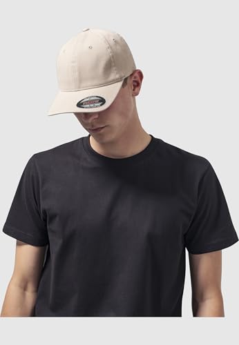 Flexfit Garment Washed Cotton Dad Hat Caps, Unisex, Garment Washed Cotton Dad Hat - color: Khaki, size: Small