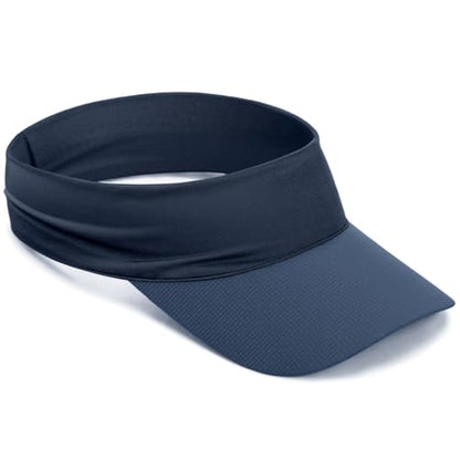 ROYBENS Cooling Visor Hat Women Men, Elastic Headband Sun Visor Golf Cap - color: Navy Blue