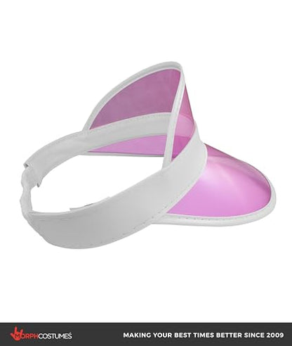 Nicky Bigs Novelties Poker Dealer Visor, Pink Plastic Halloween Costume